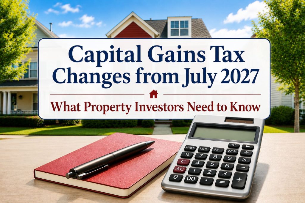 Capital Gains Tax Changes from July 2027: What Property Investors Need to Know