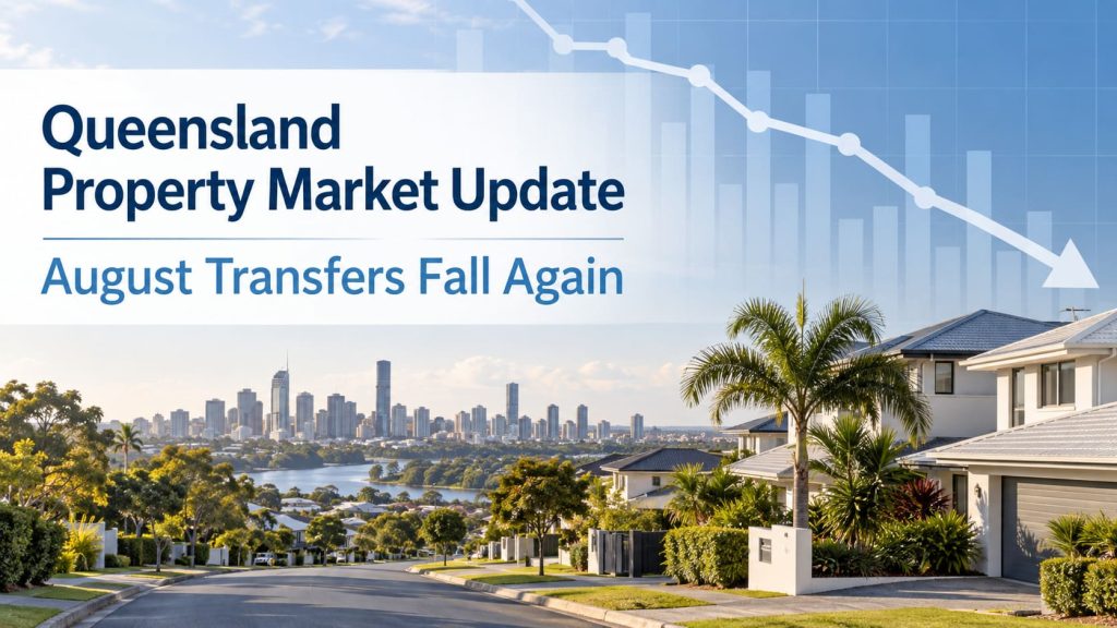 Queensland Property Market Update: August Transfers Fall Again